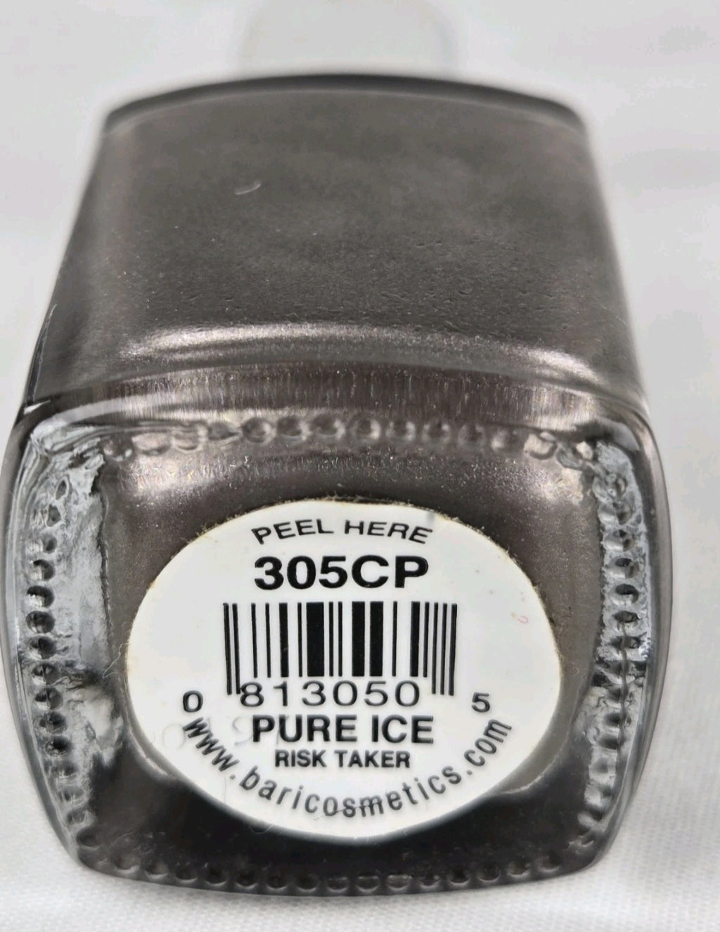 Pure Ice Risk Taker 305CP Taupe Silver Shimmer Nail Polish Discontinued