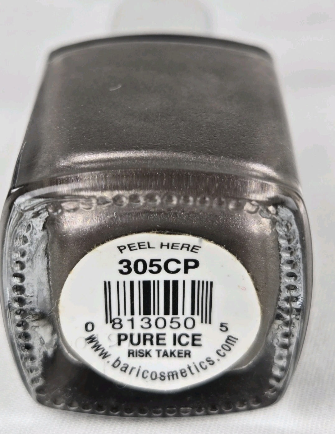Pure Ice Risk Taker 305CP Taupe Silver Shimmer Nail Polish Discontinued