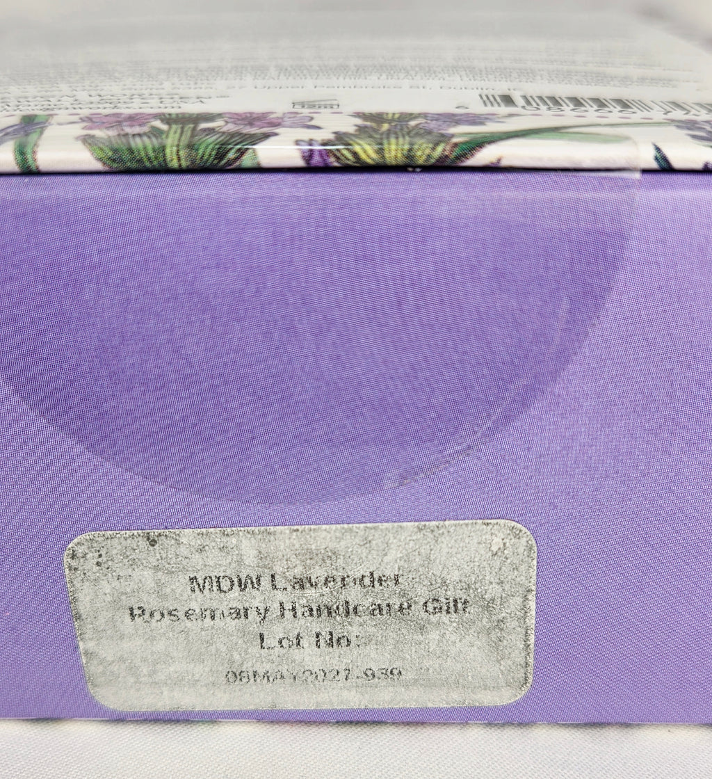 Michel Design Works Lavender Rosemary Hand Care Gift Set | Factory Sealed | Foaming Shea Butter Soap & Hand Cream Gift Box