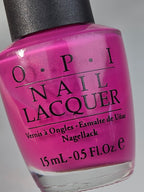 OPI Passion for NY Fashion 5R5R0 Hot Pink Shimmer Nail Lacquer 15 mL Partial