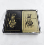 Coors Brewery Vintage Advertising Bridge Playing Cards Set – Black & Gold Adolph Coors Company Decks | Mid-Century Bar Memorabilia