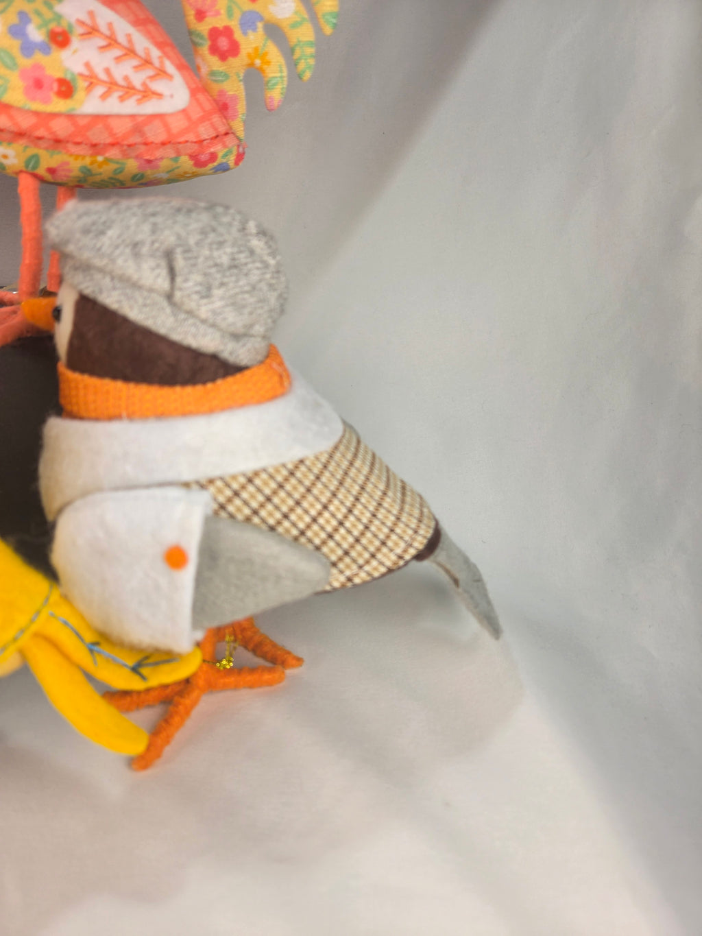 Spritz Birds Set of 5 Beezy Saffron Wheatly Blossom Coopster Plush Decor Collection