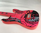 2010 Fender GuitarMania Serpent Rose Miniature Stratocaster Westland United Way Case