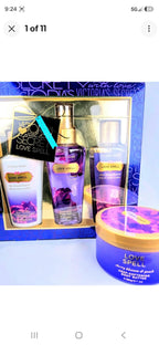 Victoria’s Secret Love Spell Gift Set & Body Butter Cherry Blossom Peach Discontinued Y2K