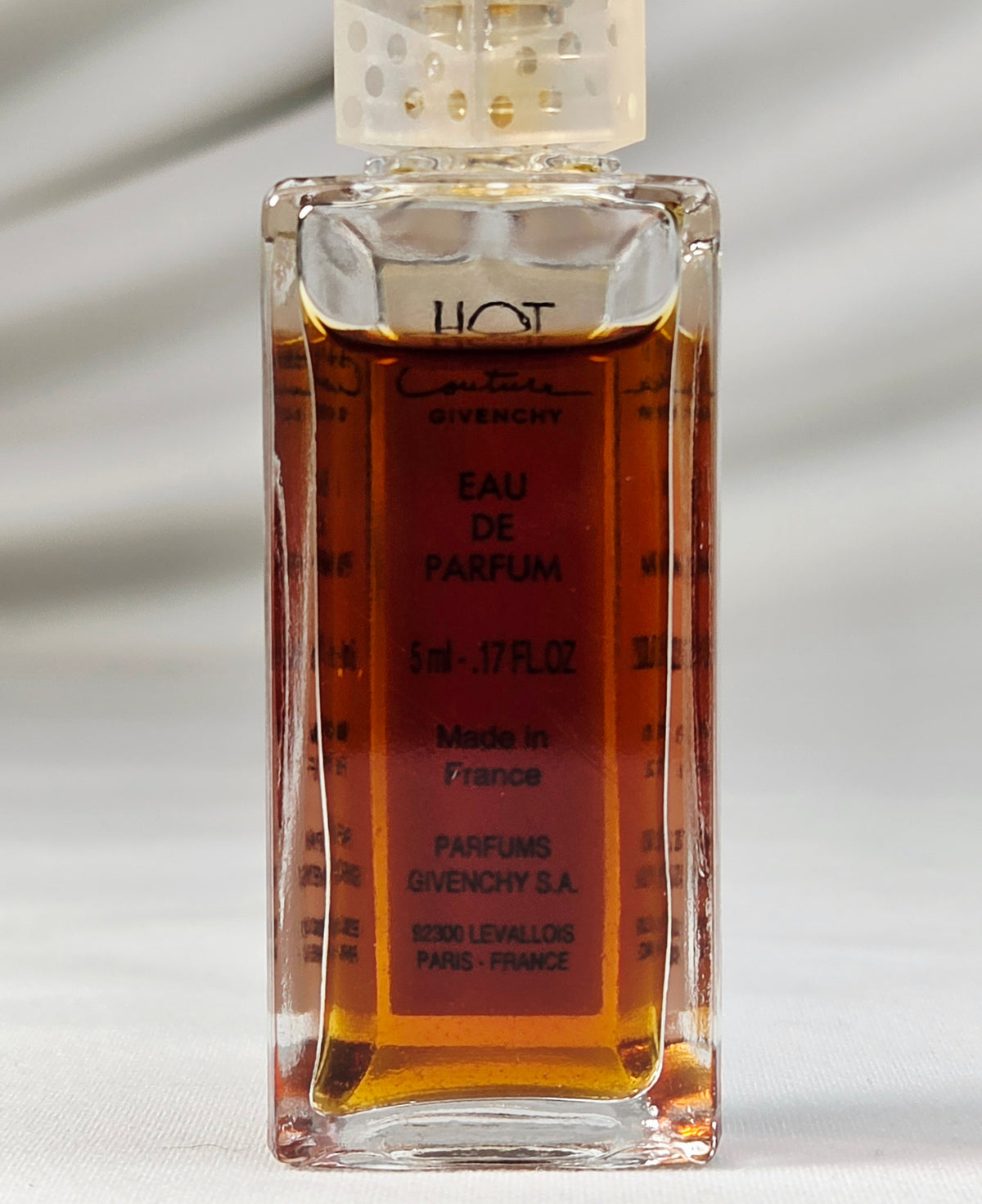 Vintage Givenchy Hot Couture Eau de Parfum Mini 5 mL 0.17 oz French Perfume
