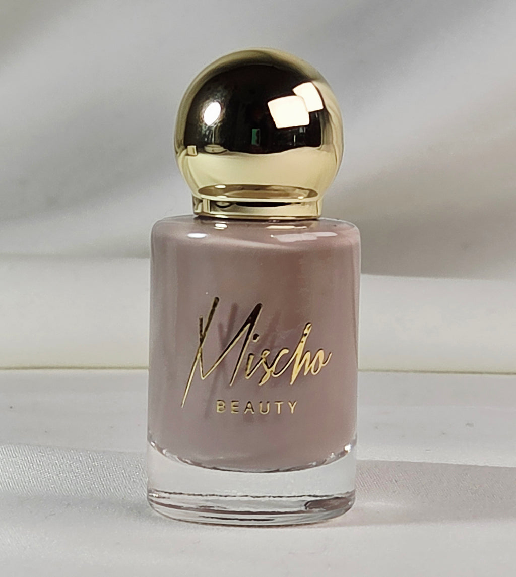 Mischo Beauty Unbroken Nail Polish 10-Free Dusty Lavender Mauve Greige 10 mL