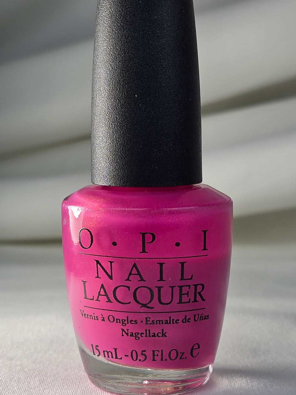 OPI Passion for NY Fashion 5R5R0 Hot Pink Shimmer Nail Lacquer 15 mL Partial