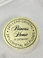 Princess House 24% Lead Crystal Vanity Set – West Germany Perfume Bottle, Trinket Box & Tray