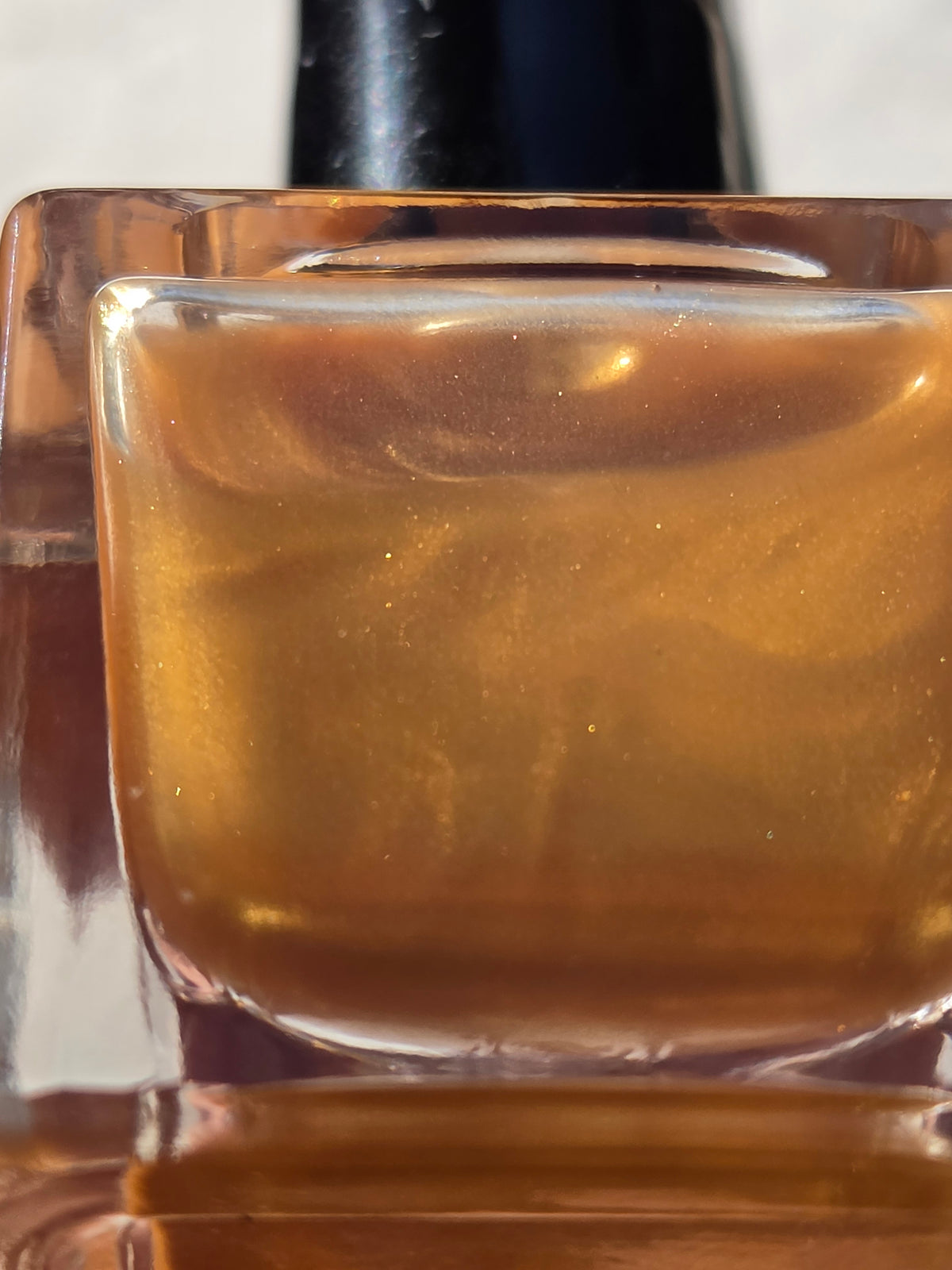 Liquescent Divinity - Sheer Antique Gold Shimmer Nail Polish - Liquid Krystal Co.  Handmade Indie Lacquer