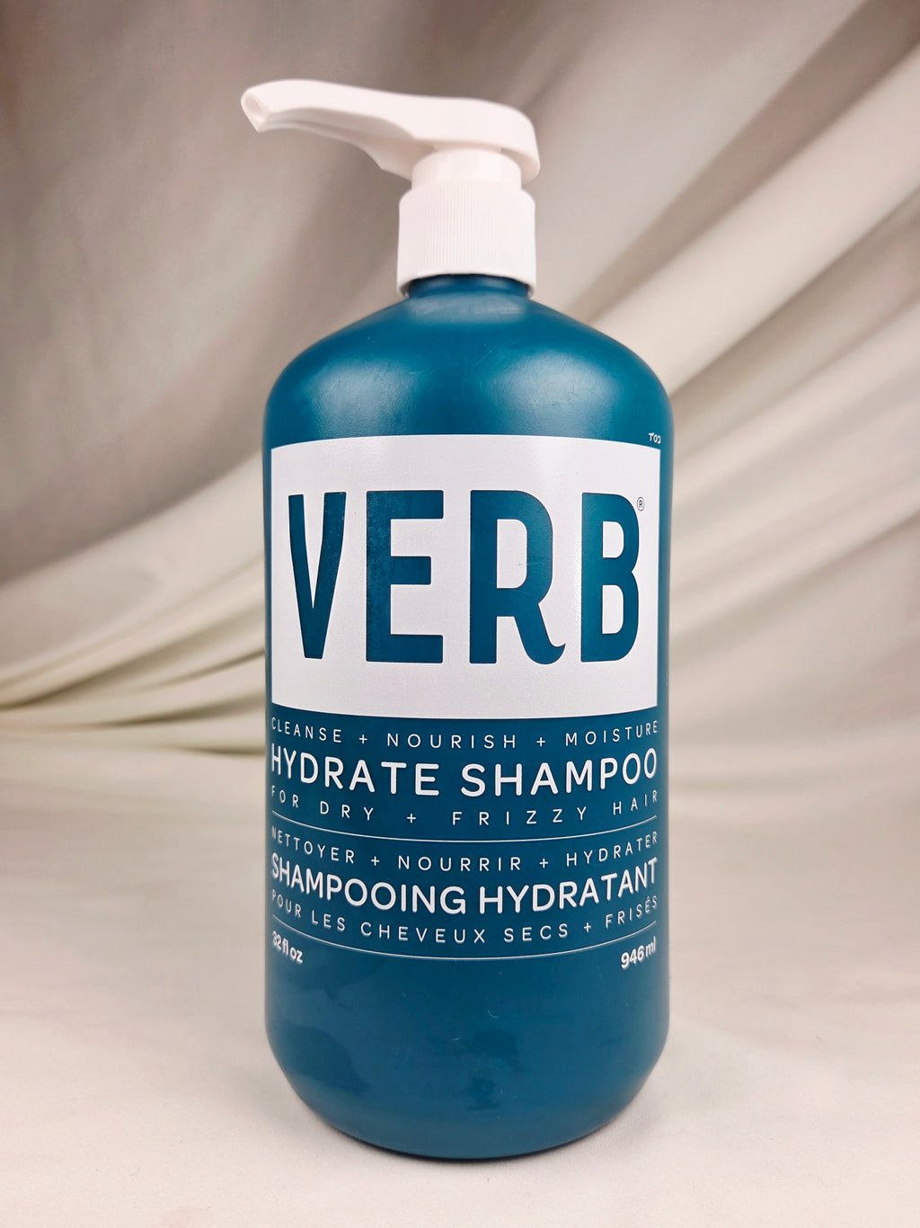 VERB Hydrate Shampoo 32 oz 946 mL Jumbo Size Moisturizing Shampoo for Dry Frizzy Hair