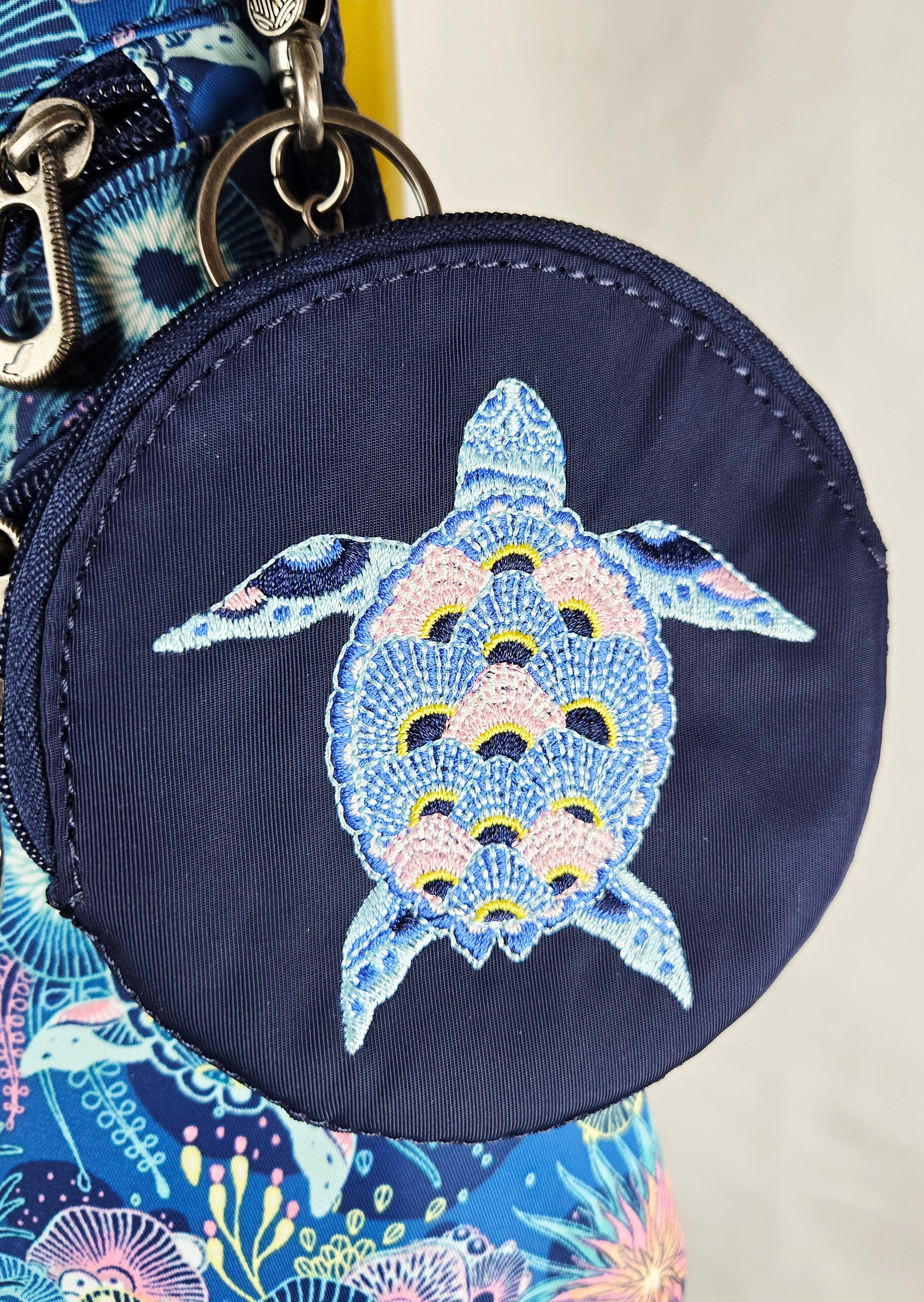 Sakroots Floral Sling Backpack with Turtle Coin Pouch | Crossbody Travel Bag | New Without Tags