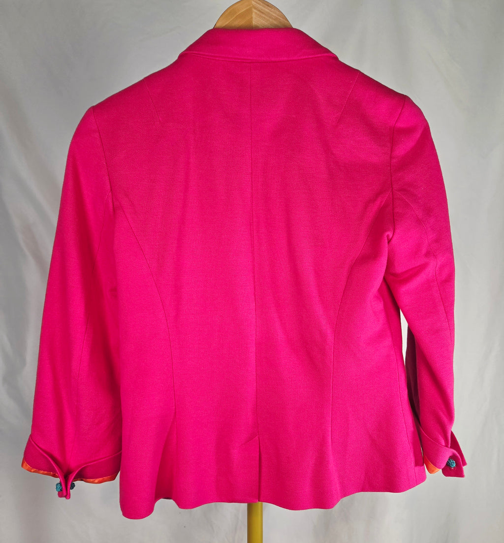 Zara TRF Collection Hot Pink Fuchsia Blazer — Size Medium