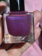 Ovid’s Mulberry – Handmade Indie Nail Lacquer | Deep Mulberry Purple with Electric Violet Shimmer | Liquid Krystal Co.