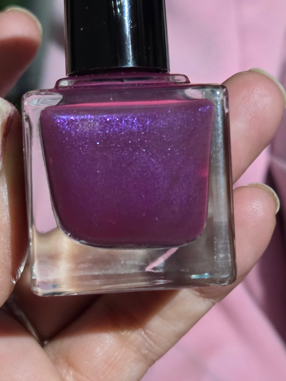 Ovid’s Mulberry – Handmade Indie Nail Lacquer | Deep Mulberry Purple with Electric Violet Shimmer | Liquid Krystal Co.