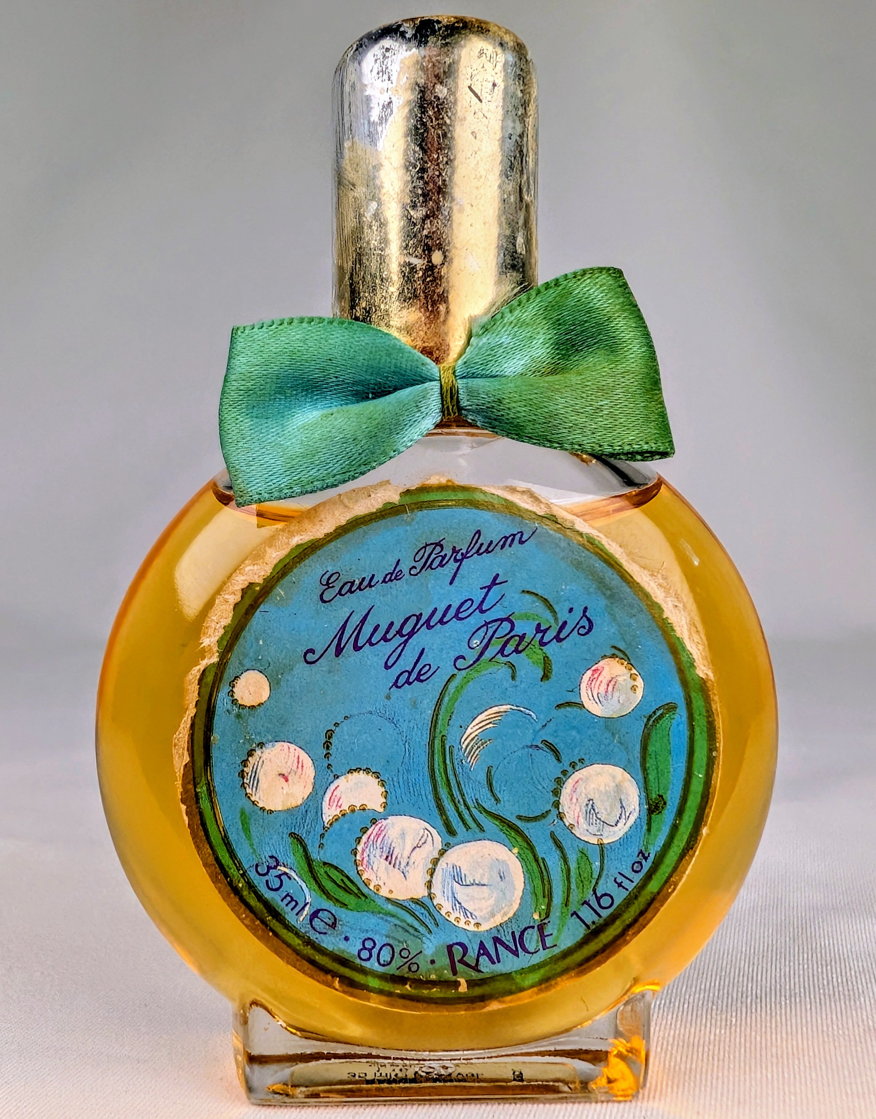 Vintage Rance Milano Muguet de Paris Eau de Parfum 35ml Rare Italian Lily of the Valley Vanity Perfume Bottle