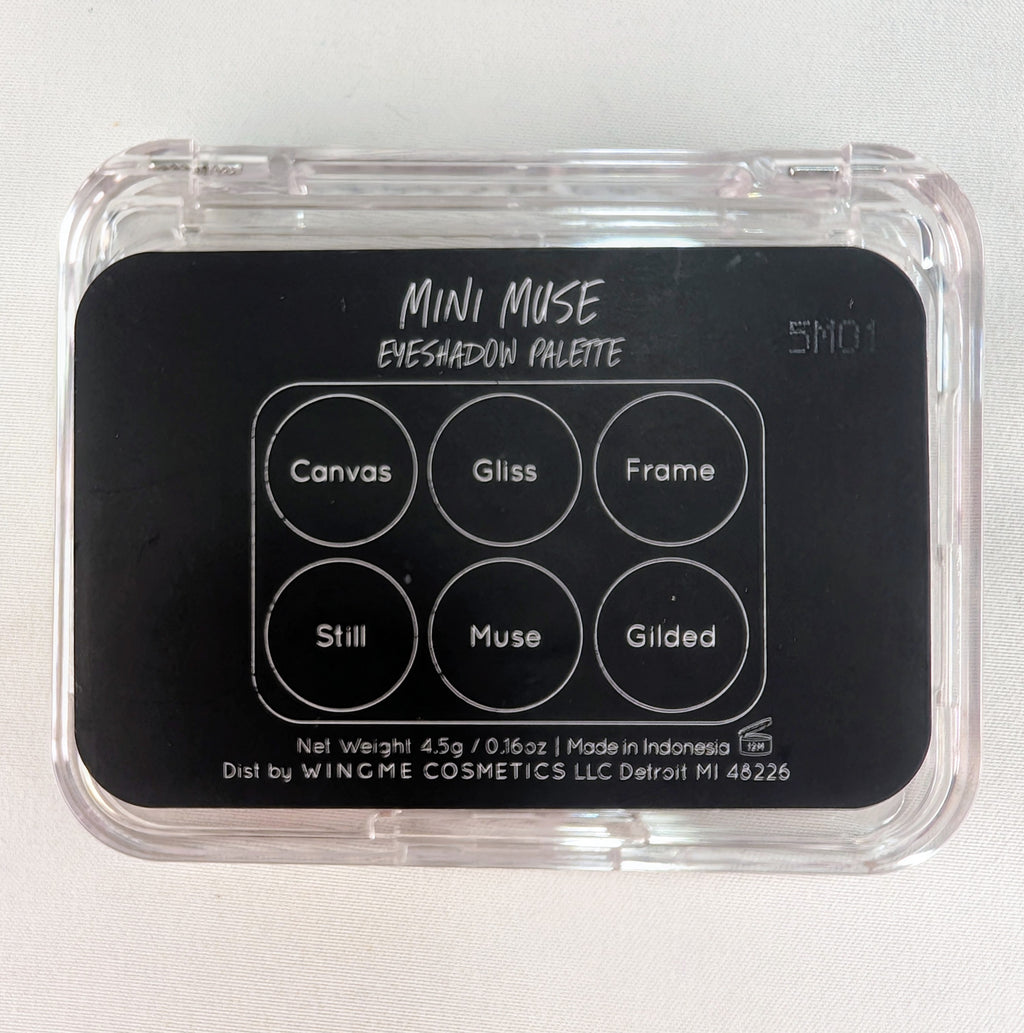 Wingme Mini Muse Eyeshadow Palette Neutral Rose Gold Shimmer Vegan Makeup