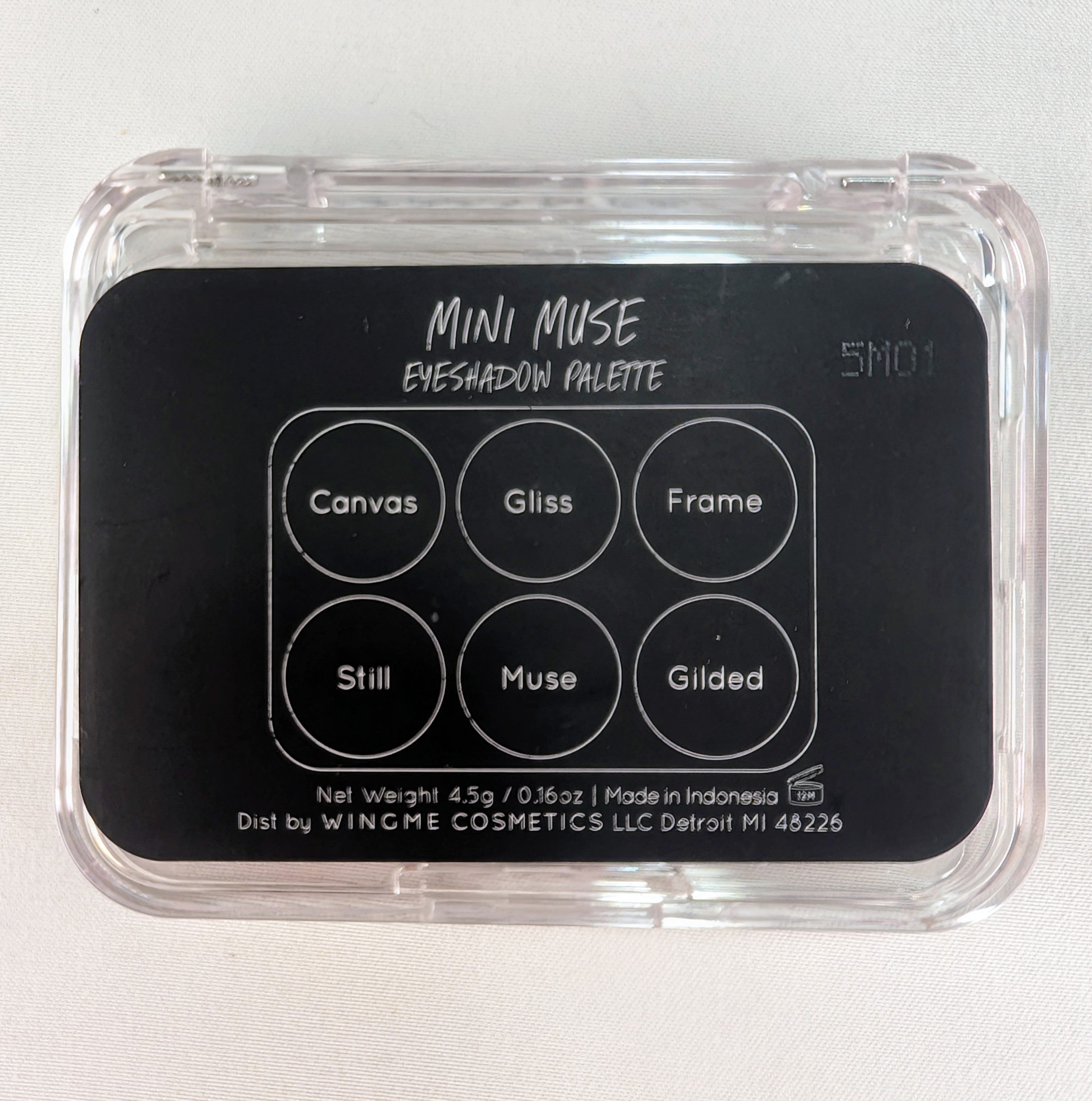 Wingme Mini Muse Eyeshadow Palette Neutral Rose Gold Shimmer Vegan Makeup