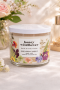 Bath & Body Works Honey Wildflower 3-Wick Candle | New | Floral Honey Scent