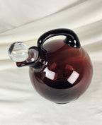 Vintage Cambridge Glass Amethyst Decanter for Farber Bros Krome-Kraft Art Deco Service