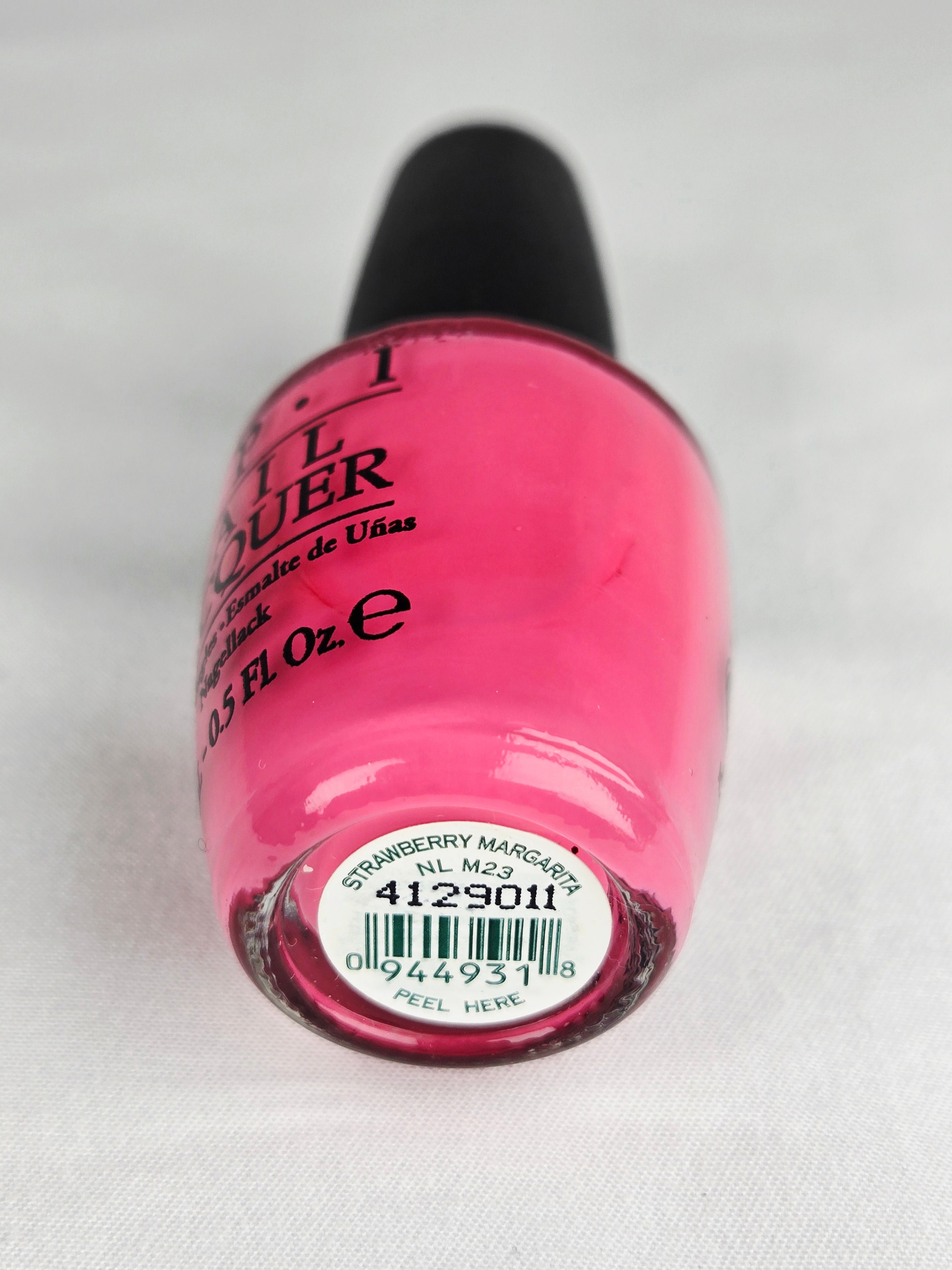 OPI Nail Lacquer “Strawberry Margarita” NL M23 | Hot Pink Crème | 0.5 fl oz