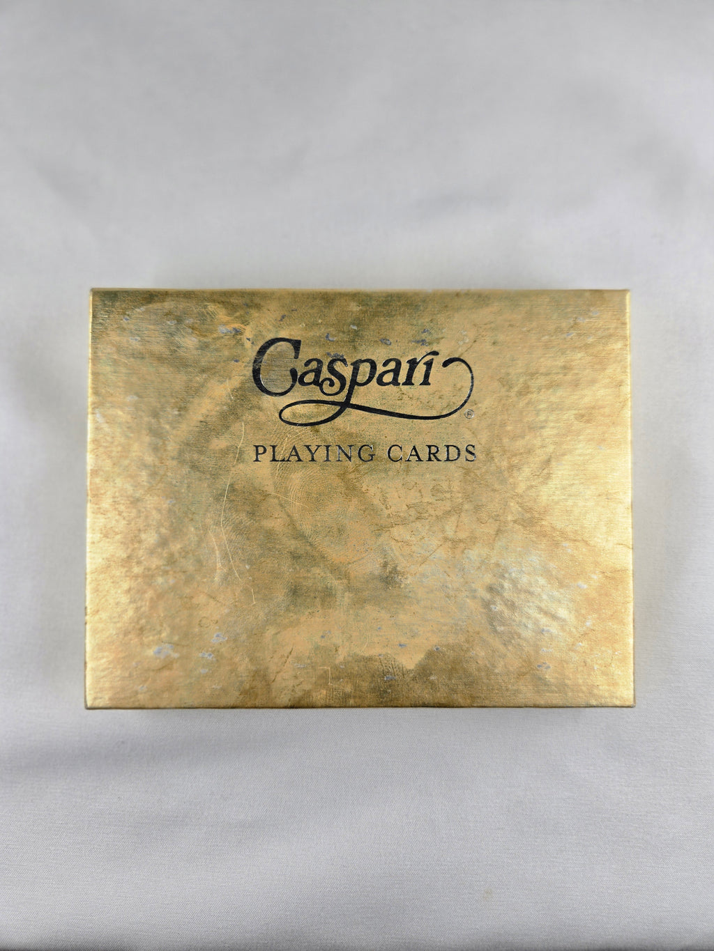 Caspari Botanical Bridge Playing Cards Set Gold Box Double Deck Palm Leaf Design