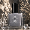 Slate Frost | Gray Crelly Nail Polish with Subtle Silver Microshimmer | Liquid Krystal Co.