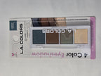 L.A. Colors Tailored C62127 4 Color Eyeshadow Palette Sealed Discontinued Makeup
