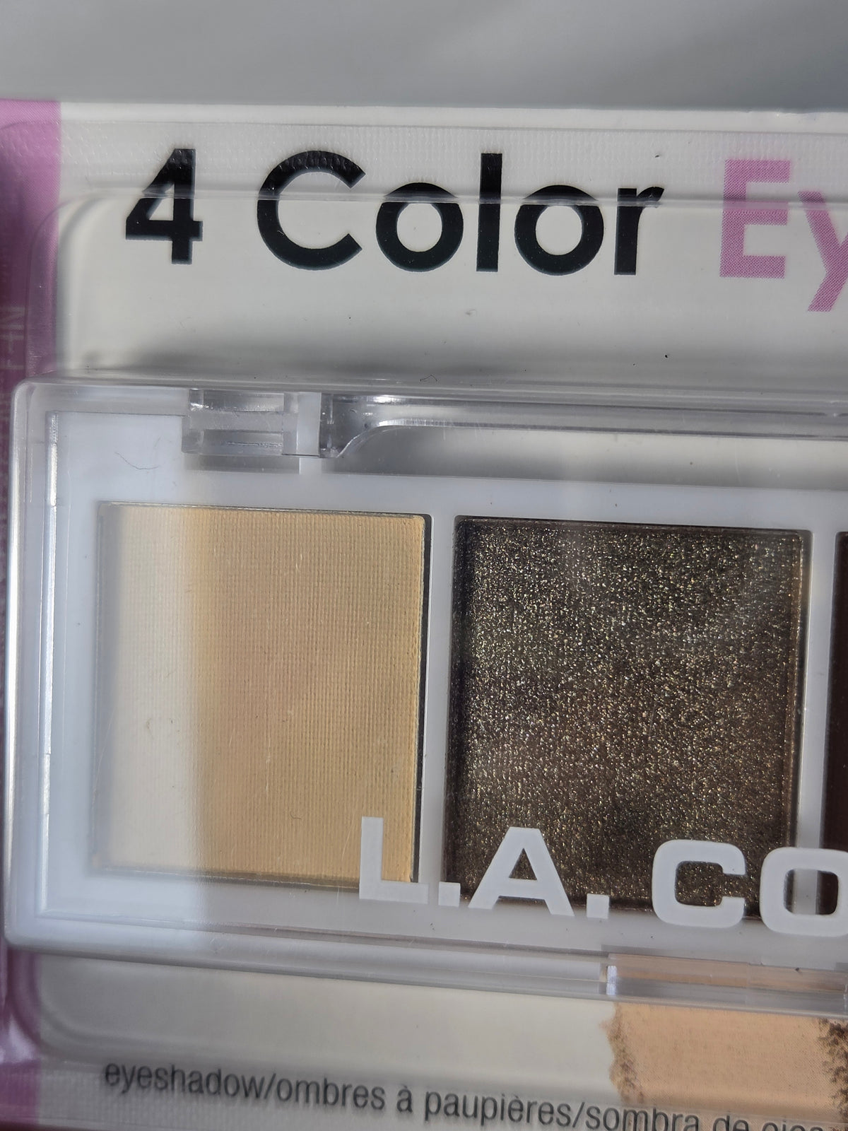 L.A. Colors Tailored C62127 4 Color Eyeshadow Palette Sealed Discontinued Makeup
