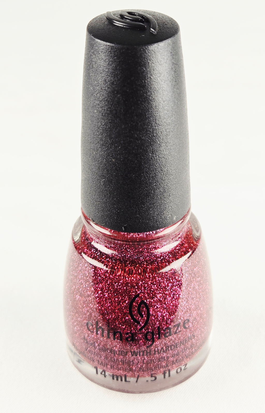 China Glaze “Put a Bow On It” Pink Glitter Nail Polish – Discontinued Holiday Shade 14ml