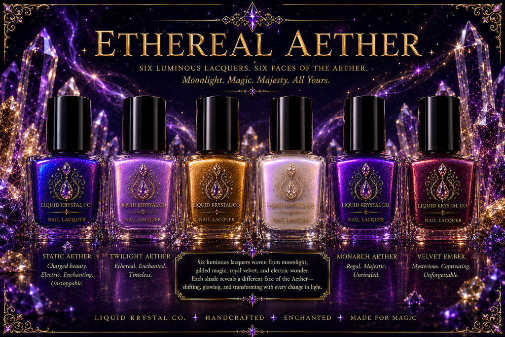 ETHEREAL AETHER COLLECTION PROTOTYPE DISPLAY | NOT FOR SALE | Fantasy Nail Polish Concept Collection | Liquid Krystal Co.