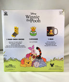 Disney Winnie the Pooh Sock in a Mug Set CultureFly Mug Socks Sticker Gift Set 17 oz