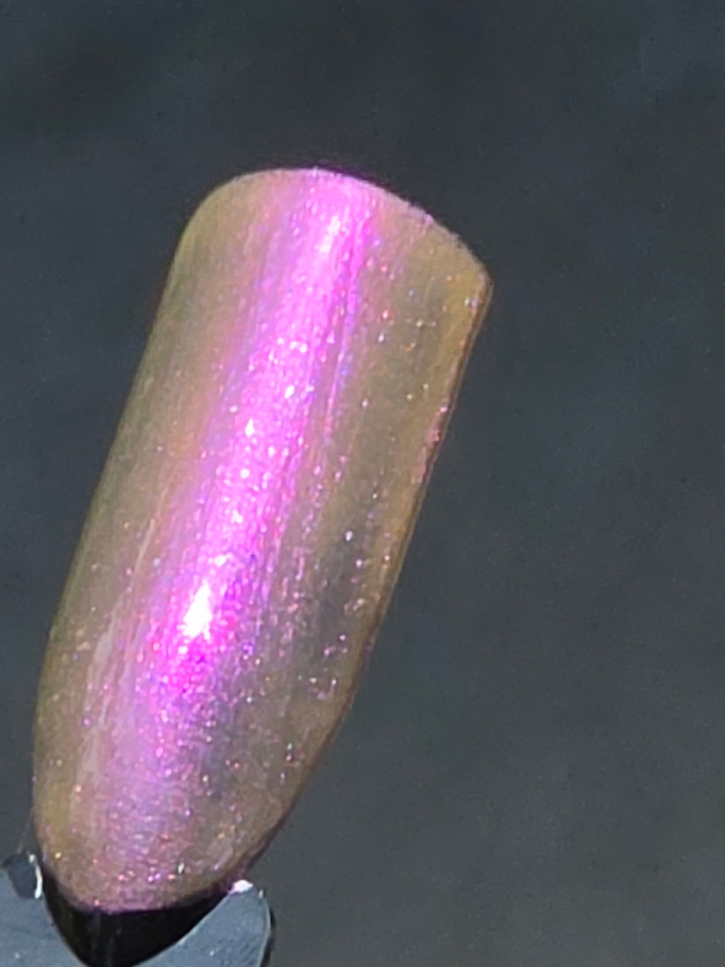 Pollinias Paradox - Yellow Crelly Nail Polish with Violet Pink Shimmer | Liquid Krystal Co. Handmade Indie Lacquer