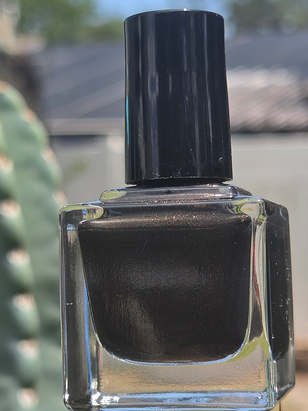 Chocolirium Dark Chocolate Brown Shimmer Nail Polish | Liquid Krystal Co. Handmade Indie Lacquer
