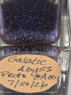Liquid Krystal Co. Galactic Abyss – One-of-a-Kind Prototype GA001 | Inky Purple Nail Lacquer with Electric Blue Sheen Holo Shimmer | Handmade Collectible Prototype | 15 mL