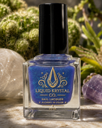 Aetherswamp – Sheer Indigo Blue Green Shift Handmade Indie Nail Lacquer | Liquid Krystal Co.