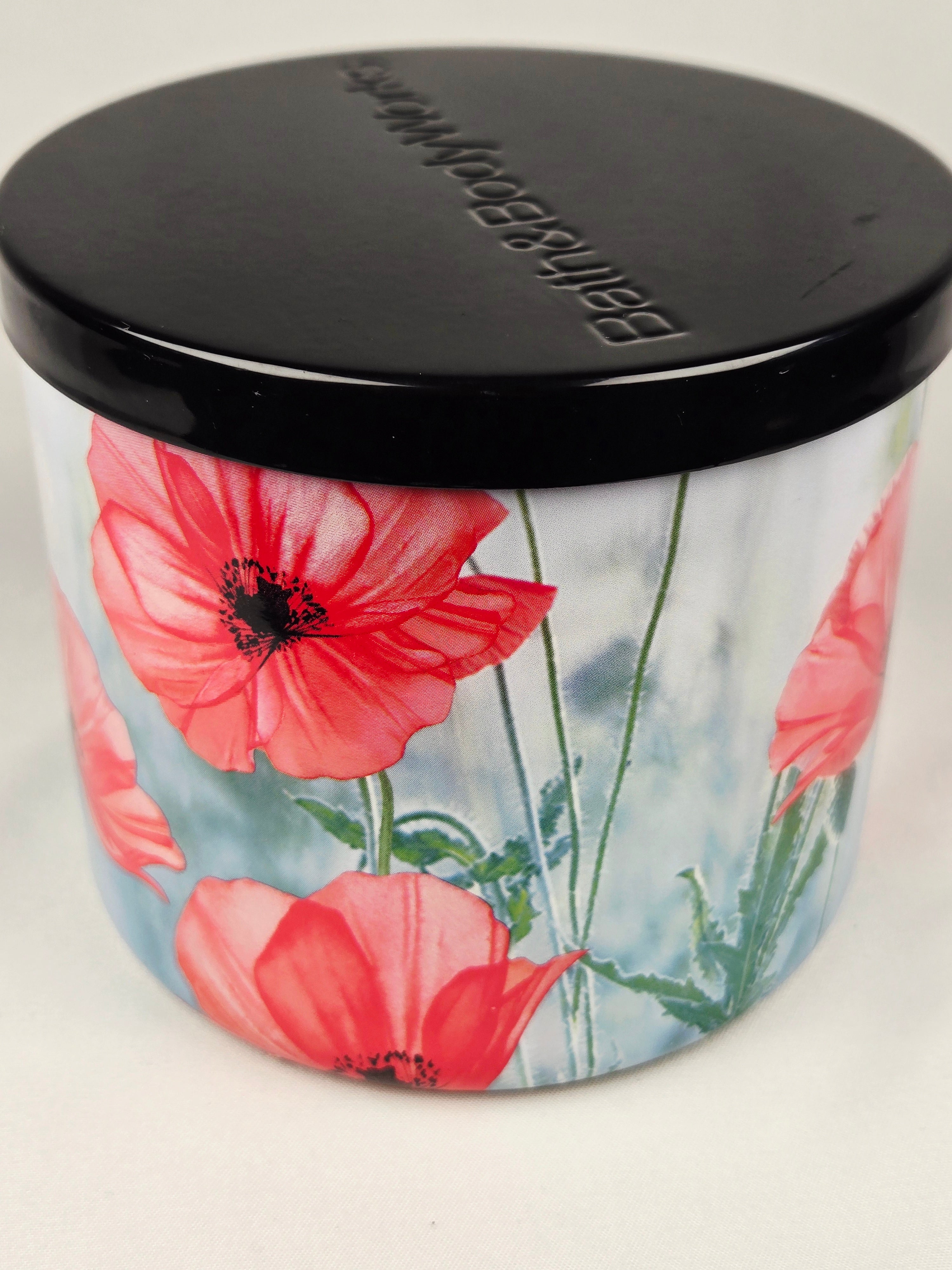 Bath & Body Works Poppy Scented Candle | 3 Wick | Floral Spring Poppy Design