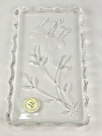 Princess House 24% Lead Crystal Vanity Set – West Germany Perfume Bottle, Trinket Box & Tray