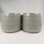 Hearth & Hand with Magnolia Sage Green Textured Stoneware Mug Set of 2 | Rustic Farmhouse Coffee Cups