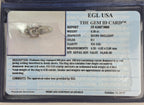 Antique Platinum Diamond Engagement Ring - EGL USA Certified - Size 5.5