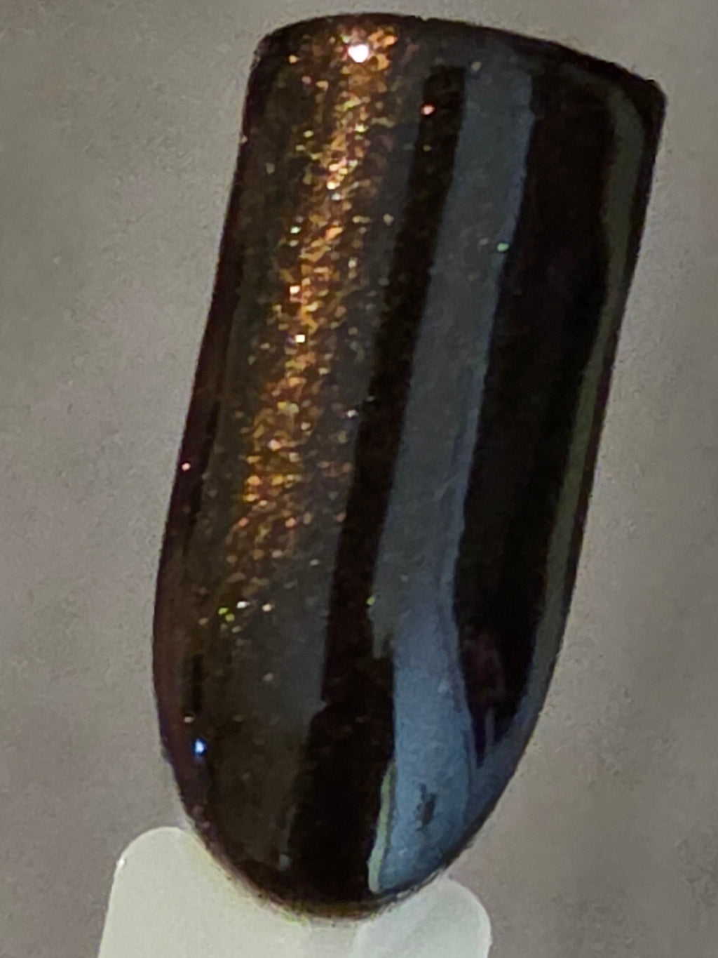 Chocolirium Dark Chocolate Brown Shimmer Nail Polish | Liquid Krystal Co. Handmade Indie Lacquer