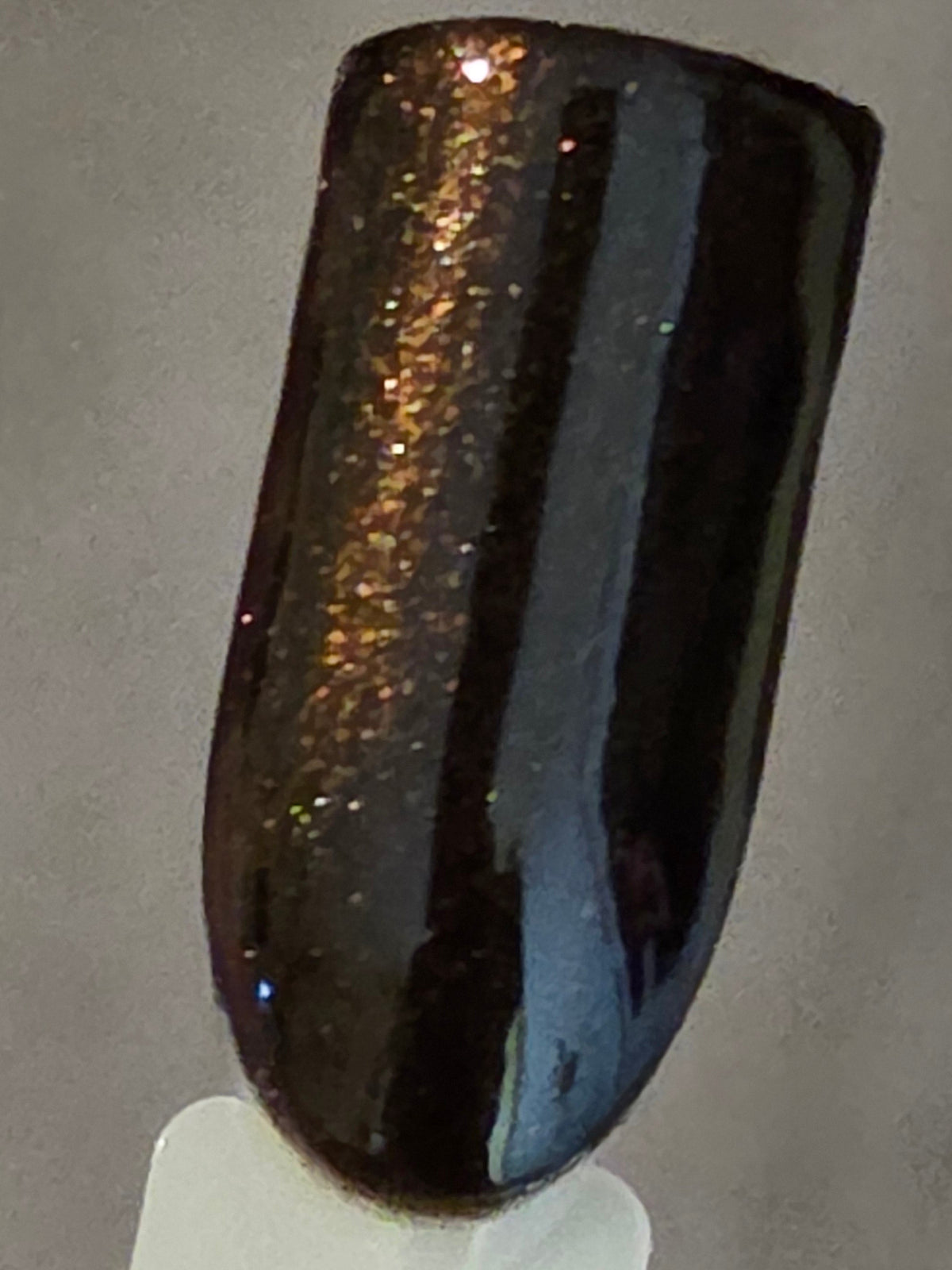 Chocolirium Dark Chocolate Brown Shimmer Nail Polish | Liquid Krystal Co. Handmade Indie Lacquer