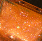 Mandarin Mirage Nail Polish – Sheer Orange Jelly with Iridescent Shimmer & Sunset Glitter | Liquid Krystal Co. Prototype