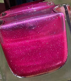 Crush Theory Nail Polish – Hot Pink Jelly with Holographic Shimmer Prototype