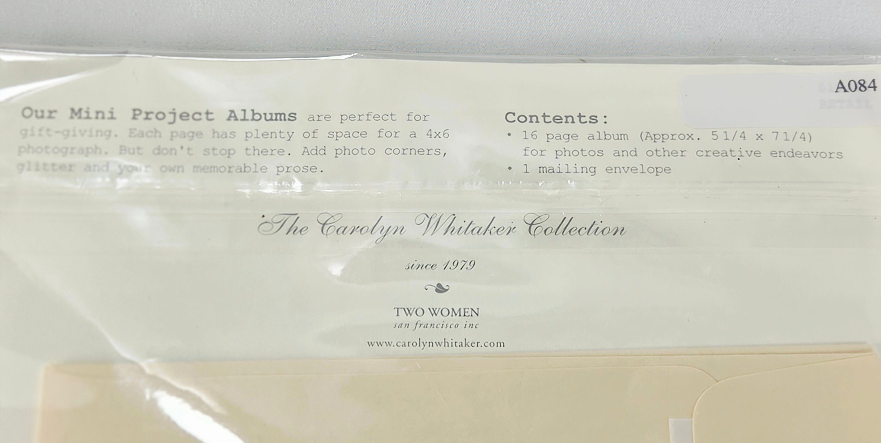 Two Women Mini Album & Mailing Envelope Memories Keepsake Scrapbook Sealed