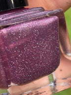 Liquid Krystal Co. Orchid Glitch| One-of-a-Kind Prototype Nail Lacquer | Dusty Orchid Holographic Shimmer | Handmade Indie Nail Polish