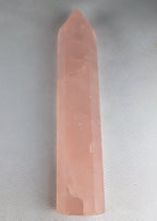 Rose Quartz Crystal Tower Point Generator 4.5 Inch Pink Healing Stone