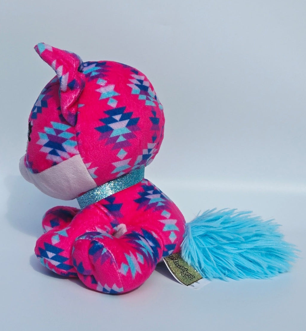 GUND P.Lushes Designer Fashion Pets Ciera Sunset Fox Plush Pink Blue Stuffed Animal 6"
