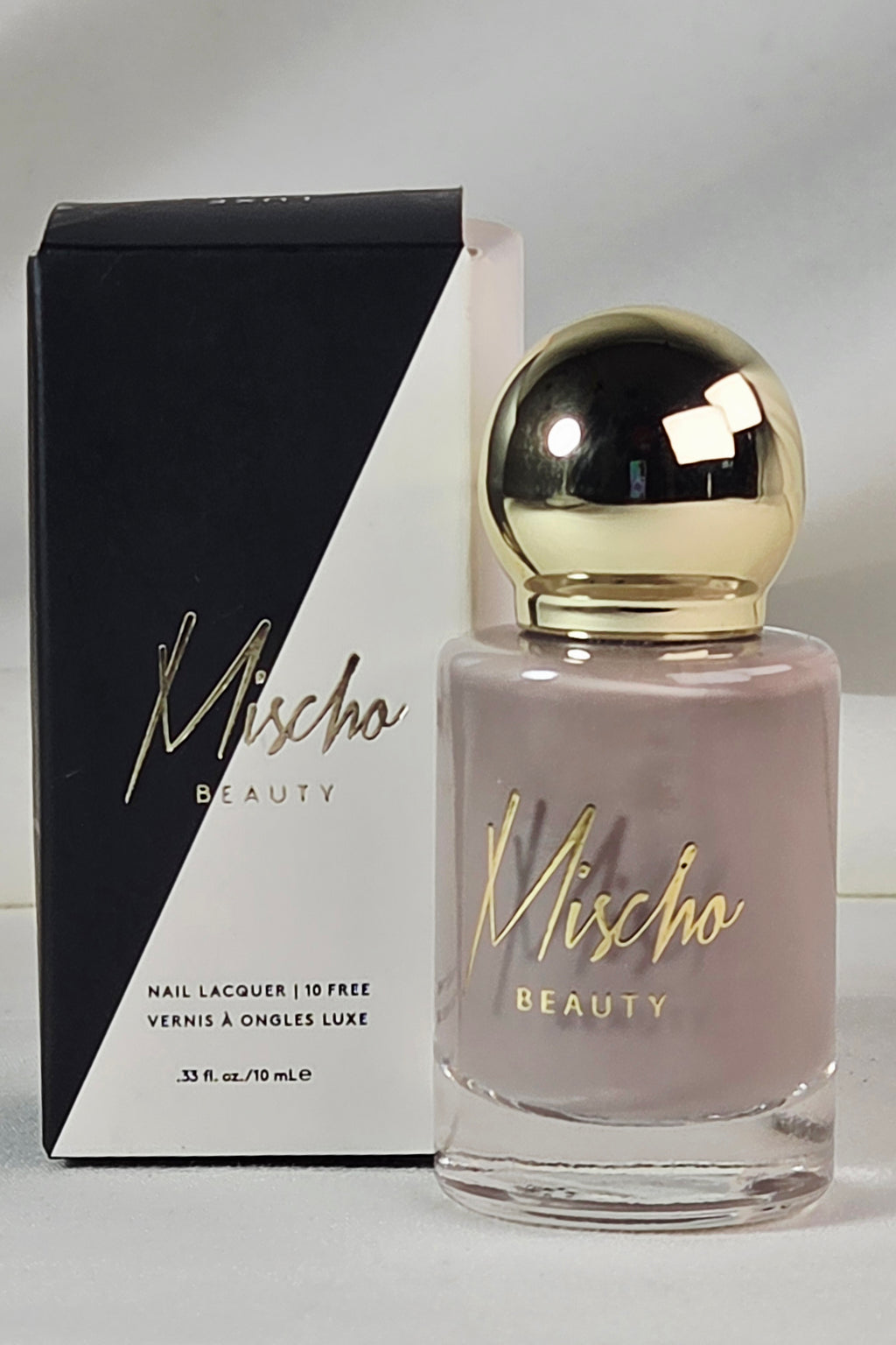 Mischo Beauty Unbroken Nail Polish 10-Free Dusty Lavender Mauve Greige 10 mL