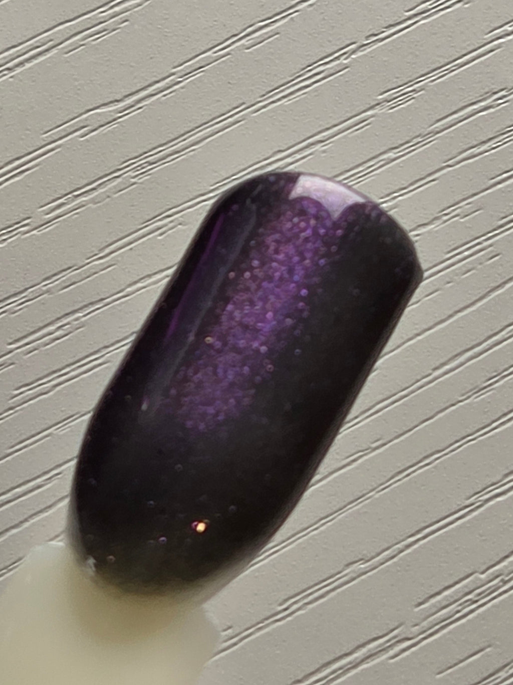 Shadow Blush - Thermal Nail Lacquer – Blackened Violet to Lilac Mauve Pink with Electric Blue-Violet Shimmer Handmade Indie Nail Polish