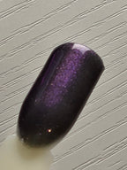 Shadow Blush - Thermal Nail Lacquer – Blackened Violet to Lilac Mauve Pink with Electric Blue-Violet Shimmer Handmade Indie Nail Polish